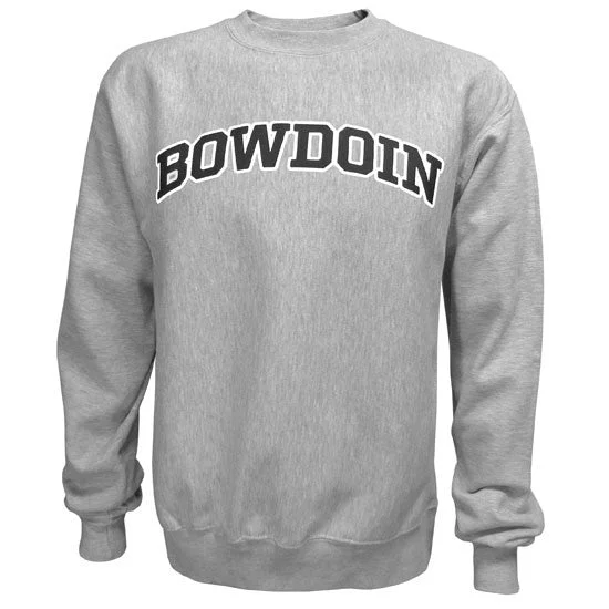 Women's Sweatshirts for Cold Weather -Pro-Weave Crew with Bowdoin and Paw on Back from MV Sport
