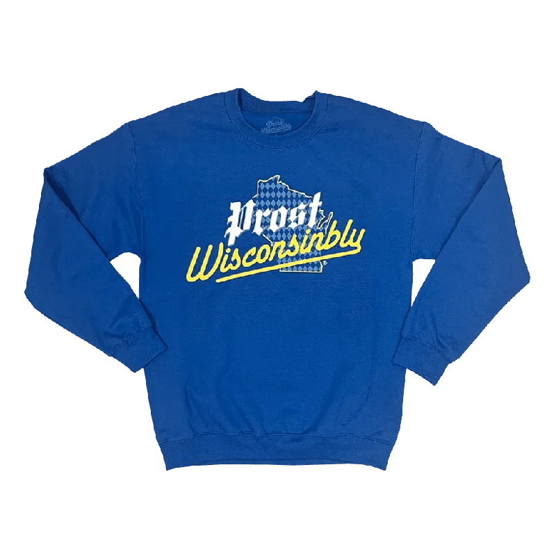 Women's Sweatshirts for After-School Outings -Prost Wisconsinbly Crewneck