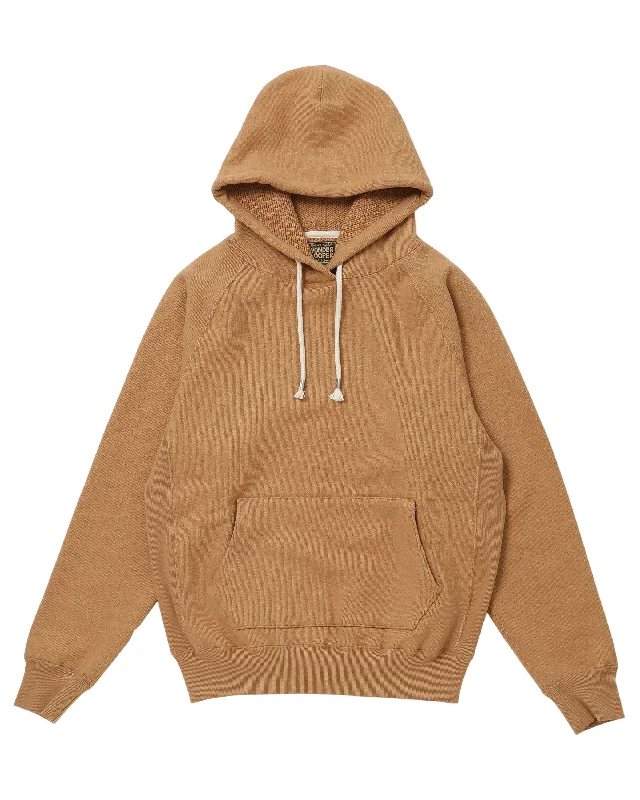 Women's Sweatshirts with Vintage Feel -Pullover Hoodie - 825gsm Double Heavyweight French Terry FoxFibre® - Coyote 80