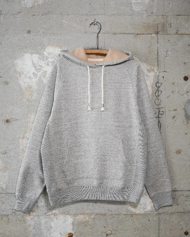 Women's Sweatshirts for Cozy Nights Out -Pullover Hoodie - Fleeced Foxfibre® - Heather Grey