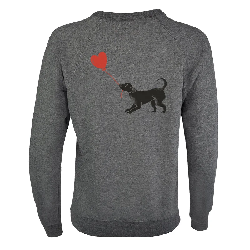 Women's Sweatshirts with Padded Shoulders -Heartstrings Crewneck Sweatshirt