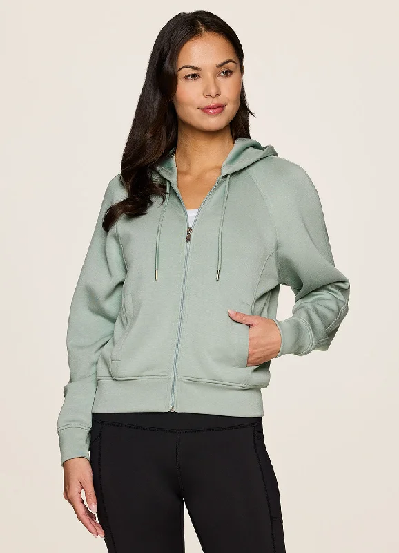 Women's Sweatshirts with Chic Print Designs -Recharge Scuba Hoodie Jacket