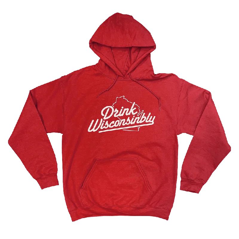 Women's Sweatshirts for Chilly Weather -Classic Red Hoodie