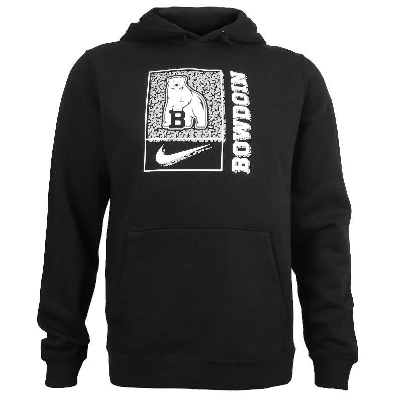 Women's Sweatshirts with Cozy Comfort Fit -Retro Print Club Hood with Bear from Nike