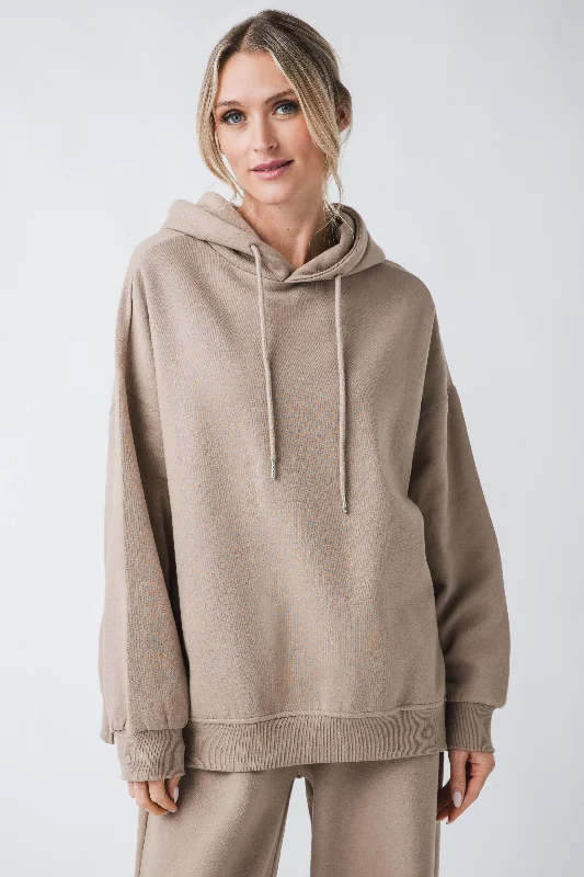 Women's Sweatshirts with Simple, Elegant Look -Risen Oversized Hooded Sweatshirt