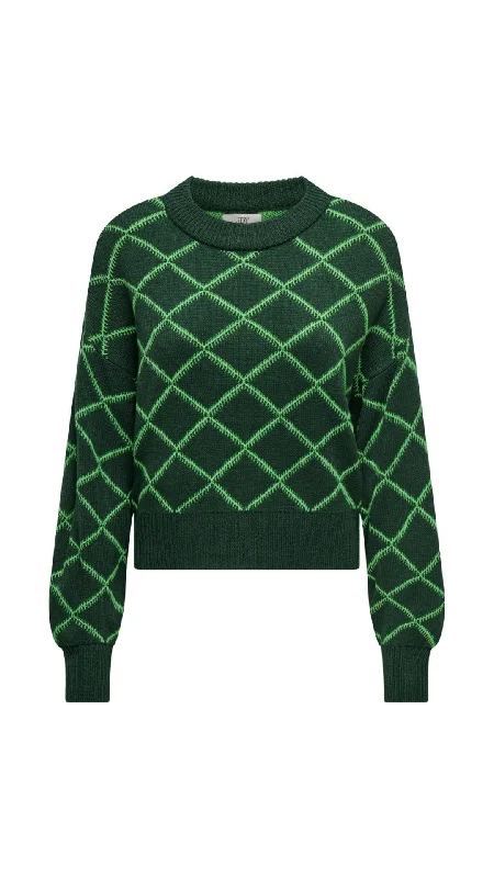 Women's Lightweight Pullovers Sweater for Work-Rita Forest Knit