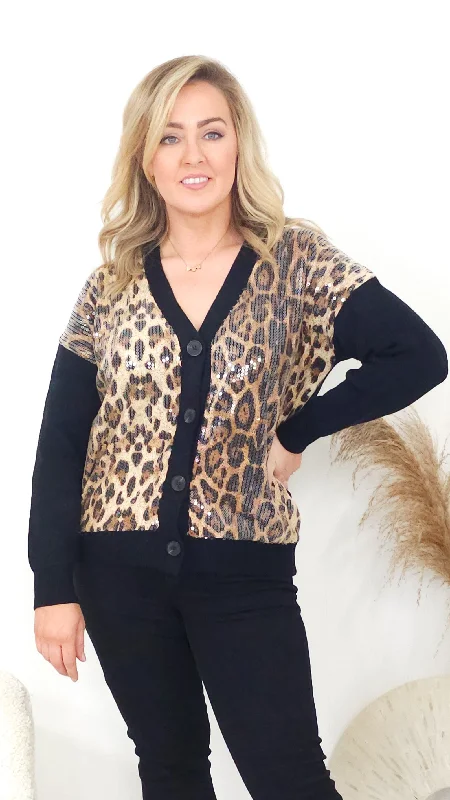 Women's Pullover Sweater for Weekend Wear-Robyn Black Cardigan