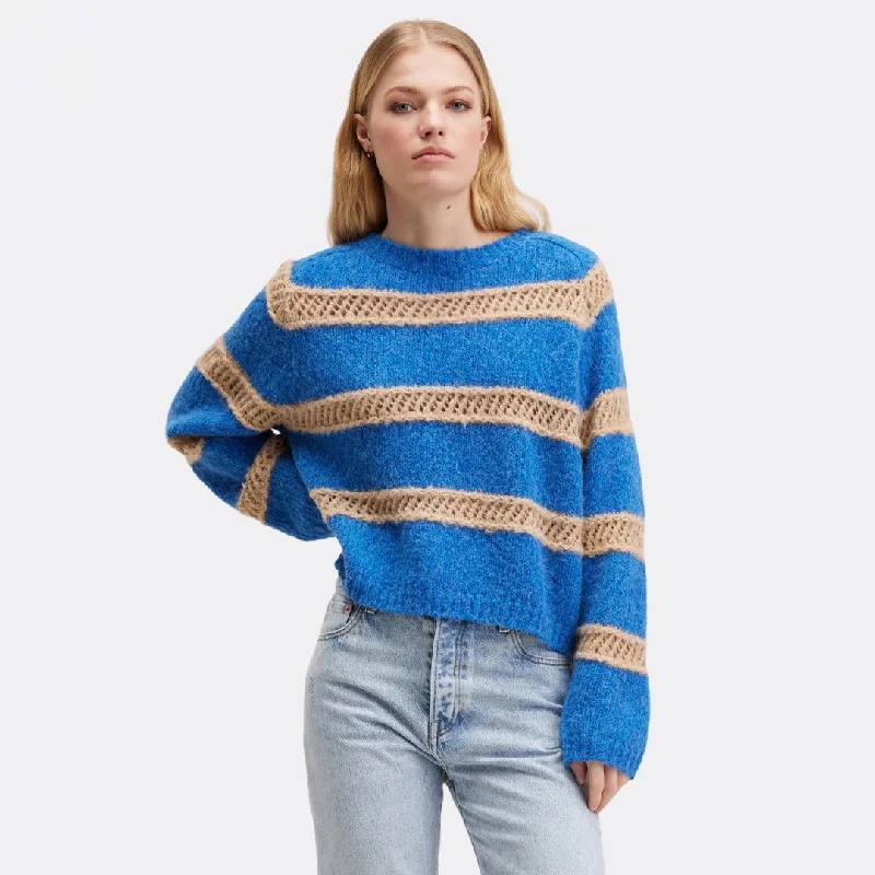 Knit Tops for Travel Days-Roft Sweater (Sea)