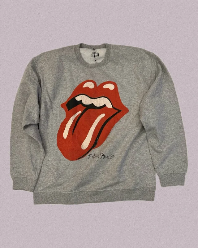 Women's Sweatshirts with Colorblock Design -Rolling Stones Sweatshirt Sz M