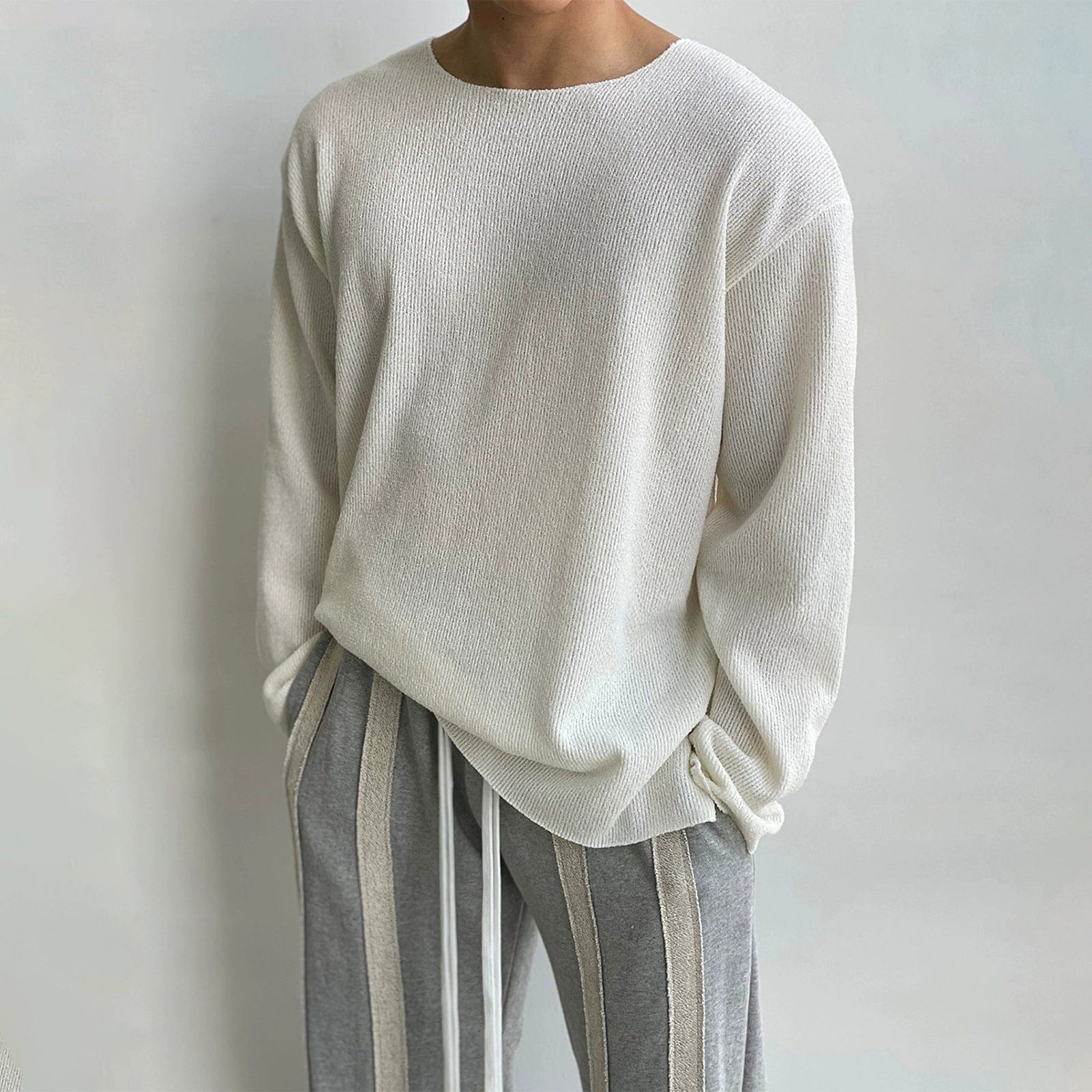 Knit Tops with Jacquard Patterns-RT No. 10000 KNIT PULLOVER LONG SLEEVE