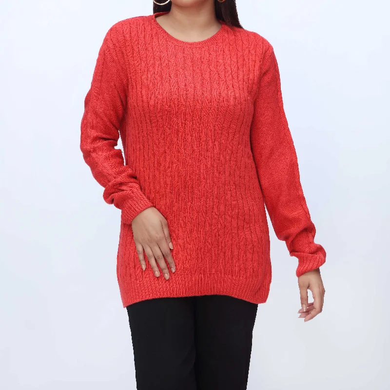 Women's Soft Wool Pullover Sweater with Turtleneck-Rust Crew Neck Pullover Sweater PW3901 Women's Soft Wool Pullover Sweater with Turtleneck-Rust Crew Neck Pullover Sweater PW3901