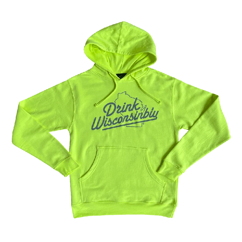 Women's Sweatshirts with Iconic Patch -Safety Yellow Hoodie
