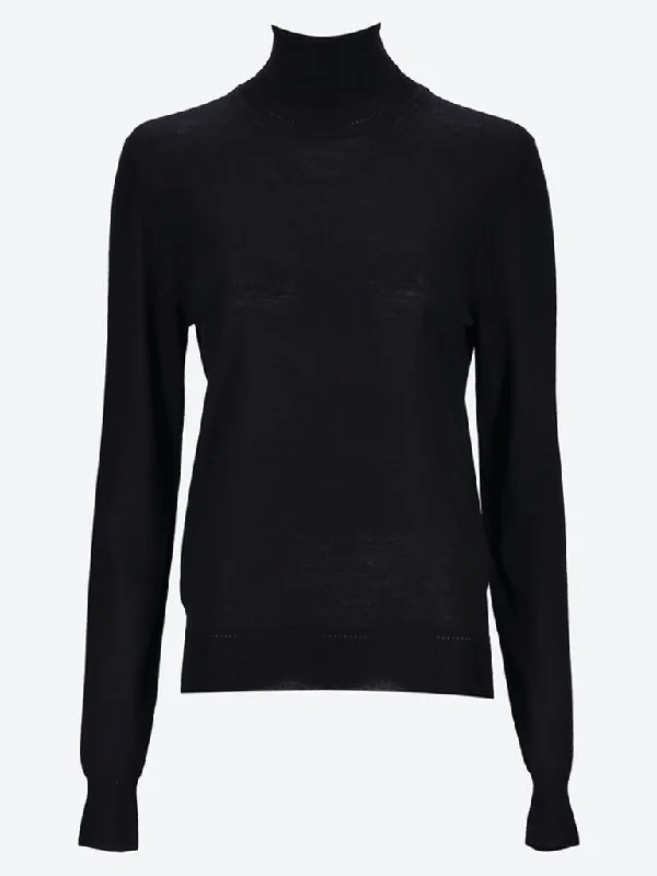 Elegant Women's Knit Sweater -Turtleneck ysl sweater