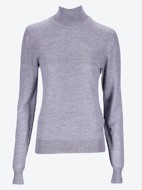 Knit Tops with Classic Design-Turtleneck ysl sweater