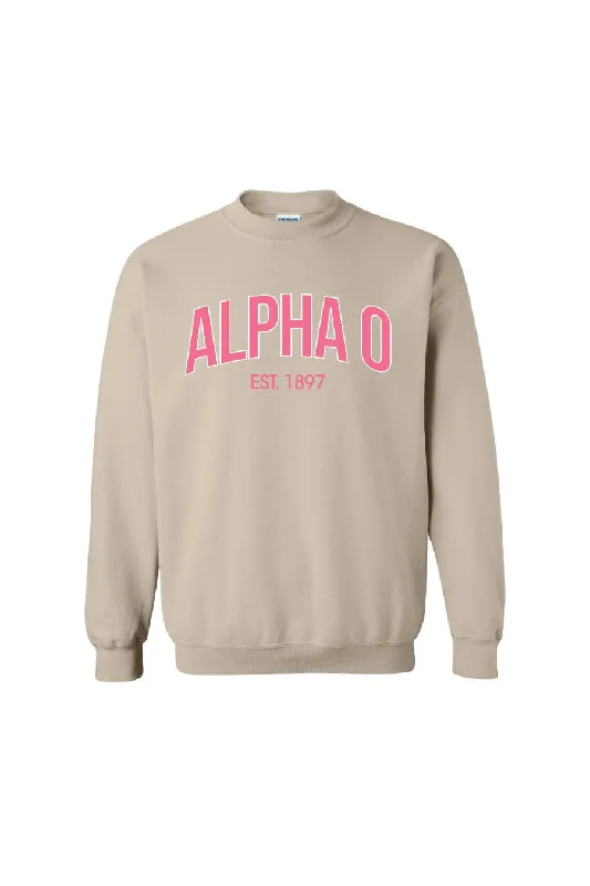 Women's Sweatshirts with High Neck for Warmth -Seaside Crewneck