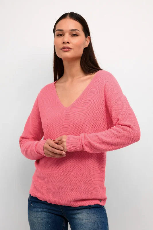 Women's Knit Pullovers Sweater with Textured Design-Sillar Knit Pullover