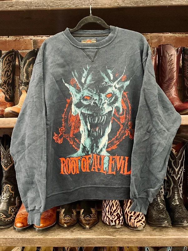 Women's Sweatshirts for Easy Layering -Slayer Root of All Evil Sweatshirt