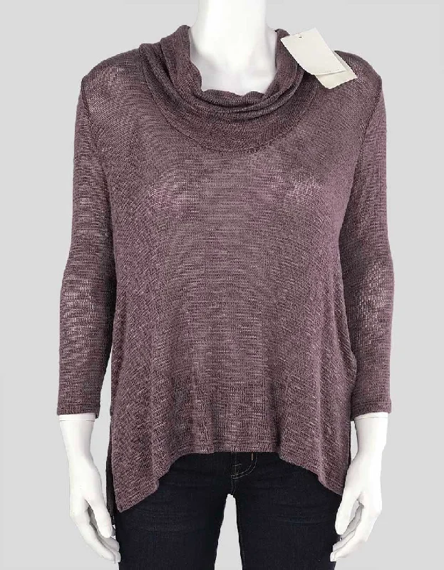Loose Fit Women's Short Sleeve T-shirt -Soft Joie Estee Cowl Neck Knit Sweater - X-Small Loose Fit Women's Short Sleeve T-shirt -Soft Joie Estee Cowl Neck Knit Sweater - X-Small