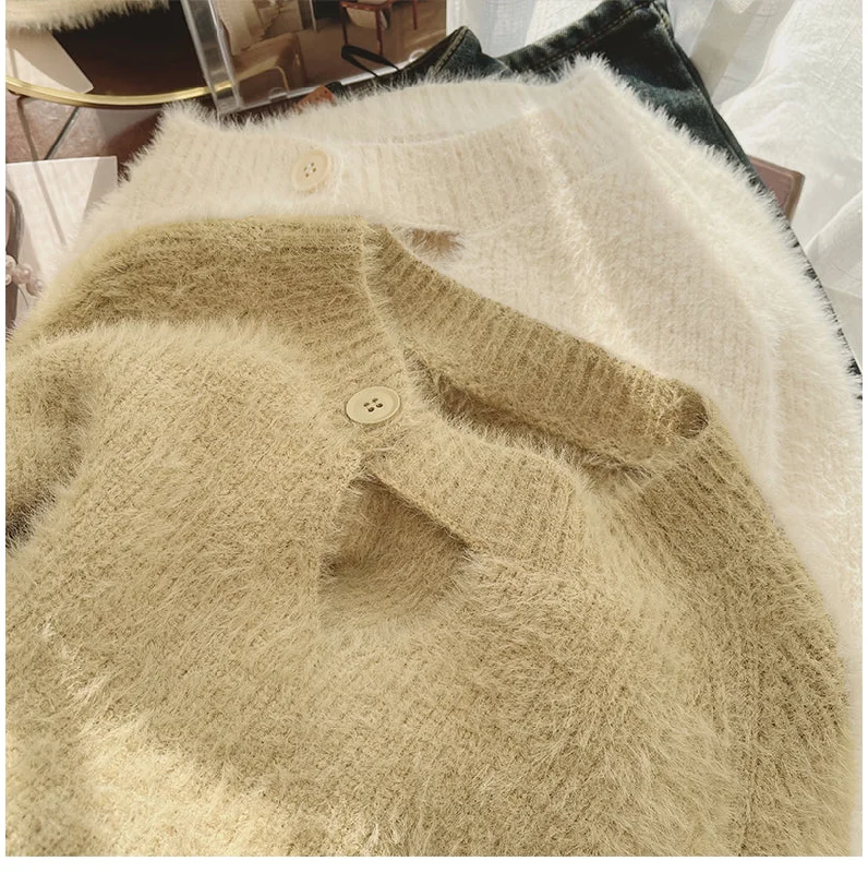 Women's Stylish Wool Pullover Sweater-Solid color sweater for women long-sleeved pullover sweater      S4799