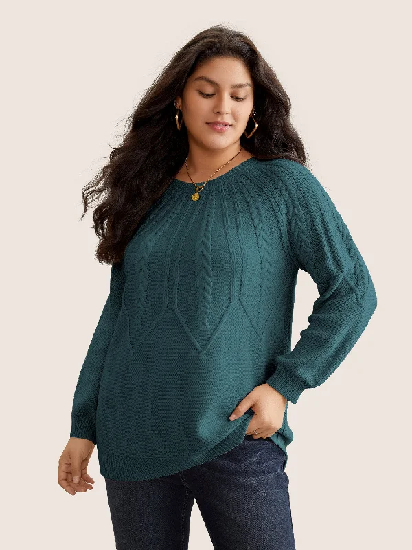 Women's Pullovers Sweater for Classy Layering-Solid Textured Lantern Sleeve Pullover Women's Pullovers Sweater for Classy Layering-Solid Textured Lantern Sleeve Pullover
