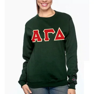 Women's Sweatshirts with Colorblock Design -Champion Powerblend® Sorority Crewneck Sweatshirt - S600 - TWILL Women's Sweatshirts with Colorblock Design -Champion Powerblend® Sorority Crewneck Sweatshirt - S600 - TWILL
