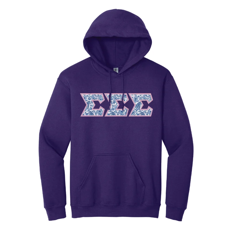 Women's Sweatshirts for Home or Gym Use -Sorority Hooded Sweatshirt - TWILL