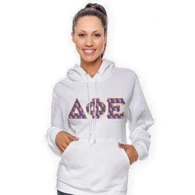 Women's Sweatshirts for Shopping Trips -Sorority Mascot Pattern Printed Hoodie - Gildan 18500 - SUB Women's Sweatshirts for Shopping Trips -Sorority Mascot Pattern Printed Hoodie - Gildan 18500 - SUB