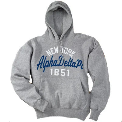 Women's Sweatshirts with Zip for Easy Access -Sorority State and Date Printed Hoody - Gildan 18500 - CAD Women's Sweatshirts with Zip for Easy Access -Sorority State and Date Printed Hoody - Gildan 18500 - CAD