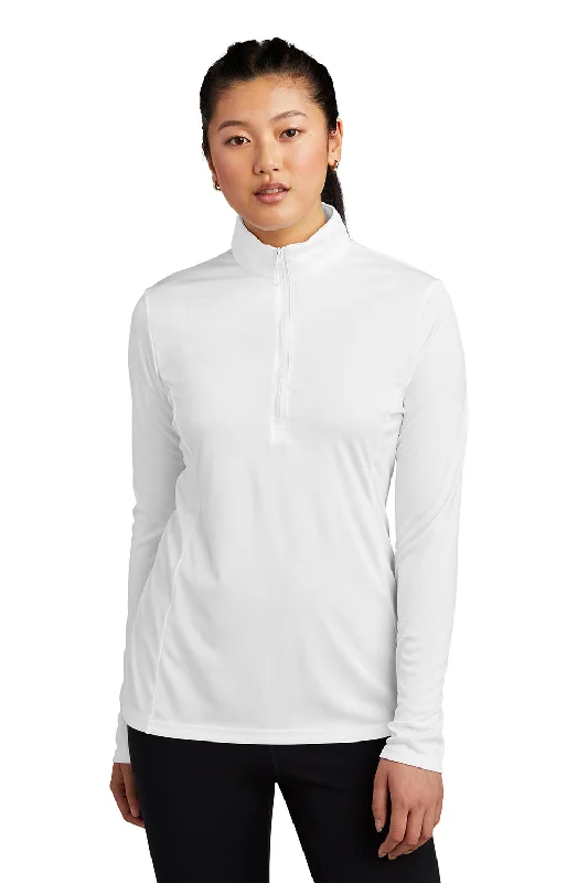 Women's Sweatshirts for Weekend Brunch -Sport-Tek Womens Competitor Moisture Wicking 1/4 Zip Sweatshirt - White