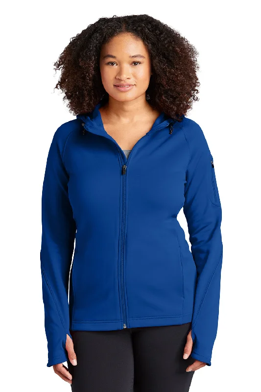 Women's Sweatshirts for Aesthetic Layering -Sport-Tek Womens Tech Moisture Wicking Fleece Full Zip Hooded Sweatshirt Hoodie - True Royal Blue Women's Sweatshirts for Aesthetic Layering -Sport-Tek Womens Tech Moisture Wicking Fleece Full Zip Hooded Sweatshirt Hoodie - True Royal Blue