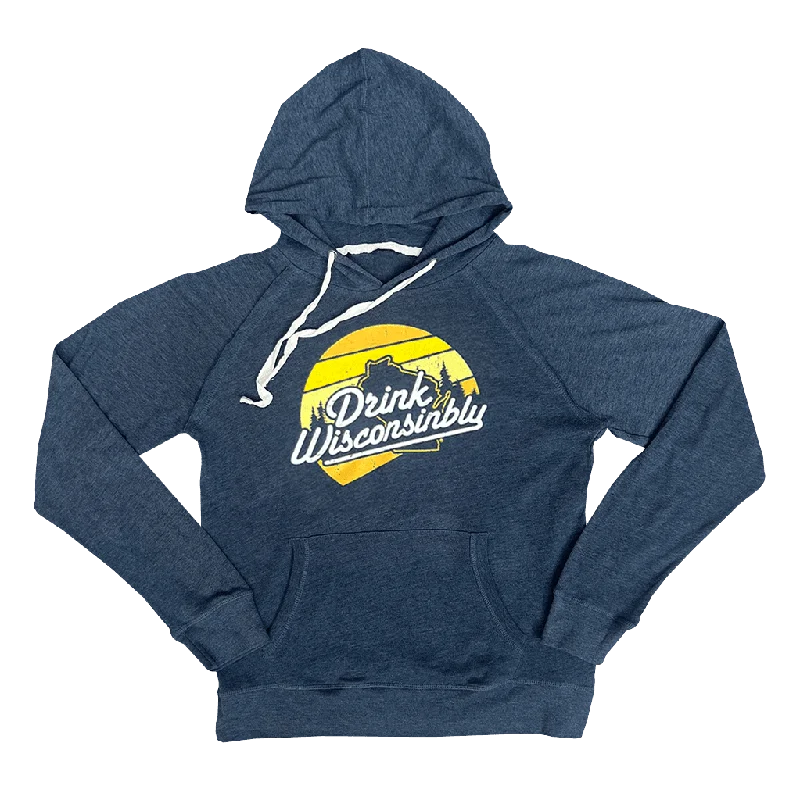 Women's Sweatshirts for Fall and Winter Layering -"Sunset" Lightweight Hoodie