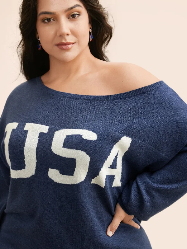 Women's Soft Knitwear Pullover Sweater-Supersoft Essentials USA Boat Neck Pullover