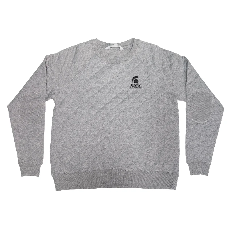 Women's Sweatshirts for Fitness Wear -Supply Chain Management Women's Quilted Crewneck Sweatshirt
