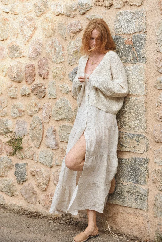 Trendy Women's Knit Tops -The Cashmere Muma Cropped Cardigan // Moon