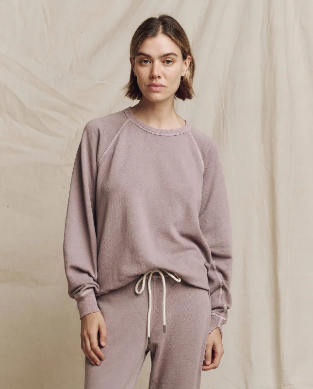 Women's Sweatshirts with Bold Logos and Prints -The College Sweatshirt. Solid -- Quartz
