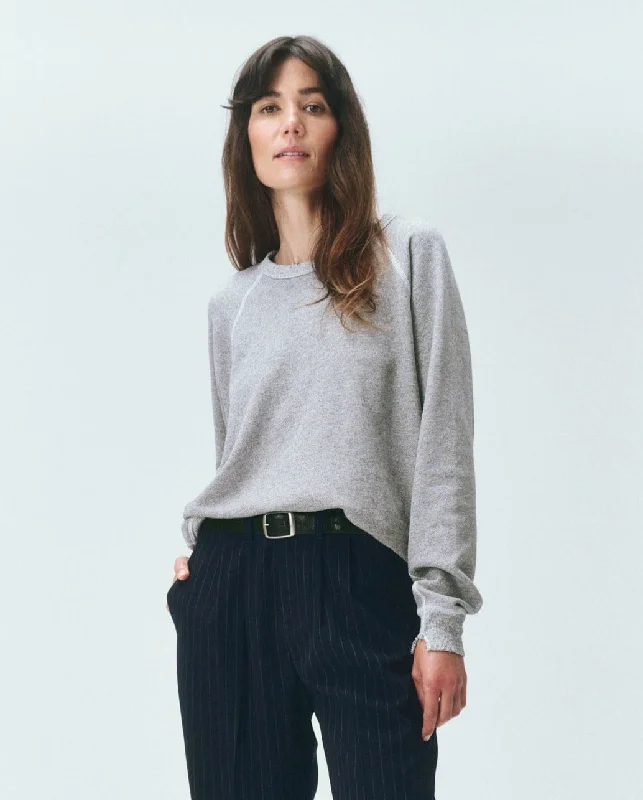 Women's Sweatshirts for Stylish and Casual Wear -The College Sweatshirt. Solid -- Varsity Grey