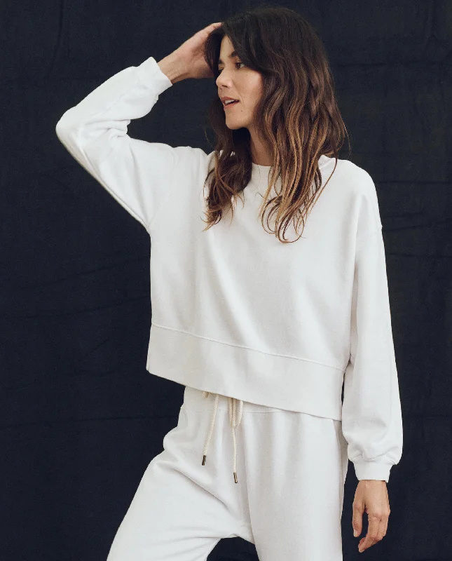 Women's Sweatshirts for Cold and Rainy Days -The League Sweatshirt. -- True White