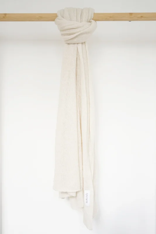 Warm Women's Knit Tops -The Mathilda Cashmere Scarf // Moon
