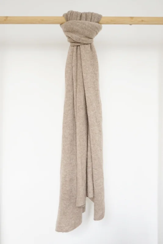 Knit Tops for Chilly Evenings-The Mathilda Cashmere Scarf // Rye