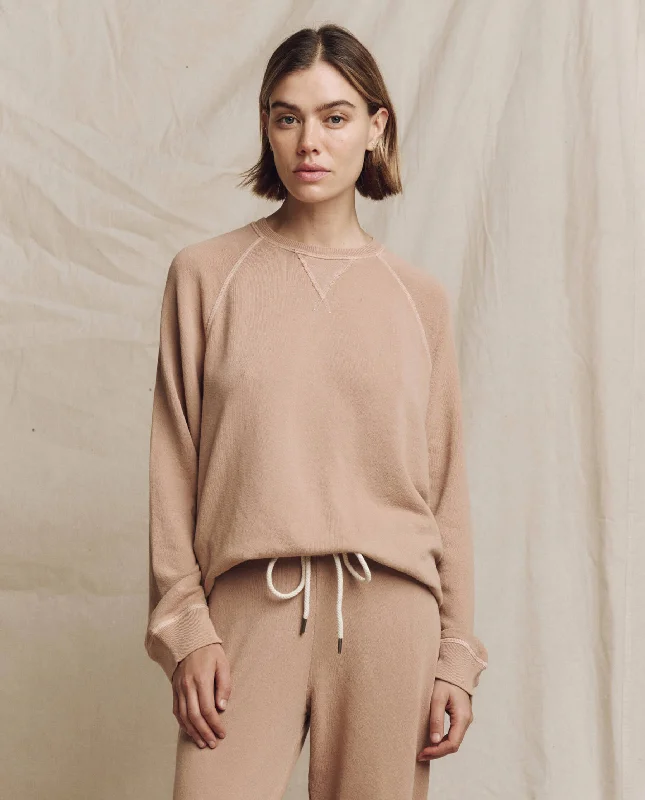 Women's Sweatshirts for Chilly Weather -The Slouch Sweatshirt. Solid -- Biscotti