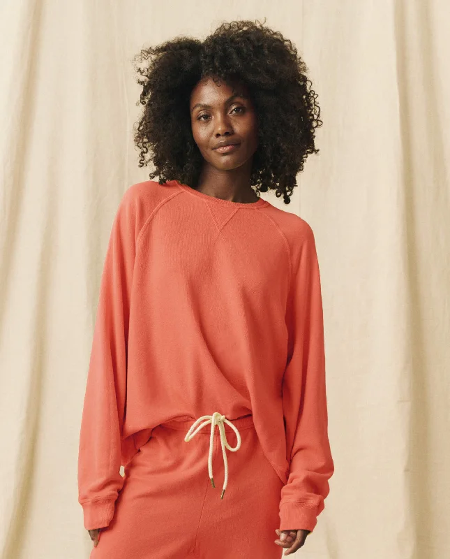 Women's Sweatshirts with Cool, Street Style -The Slouch Sweatshirt. Solid -- Heirloom Tomato