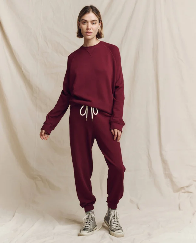 Women's Sweatshirts for Street Fashion -The Slouch Sweatshirt. Solid -- Plum