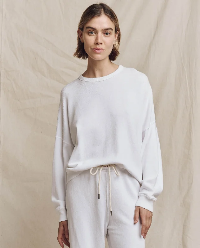 Women's Sweatshirts for Everyday Wear -The Teammate Sweatshirt. Solid -- True White