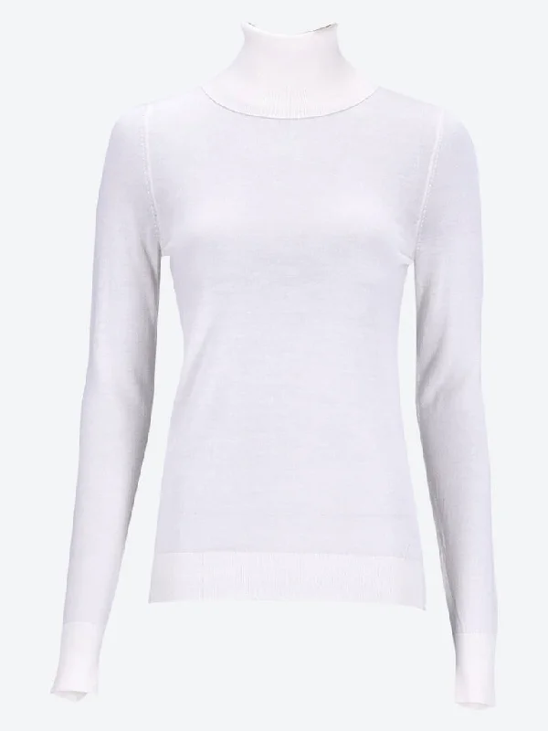 Knit Tops for Casual Comfort-Fine turtleneck sweater