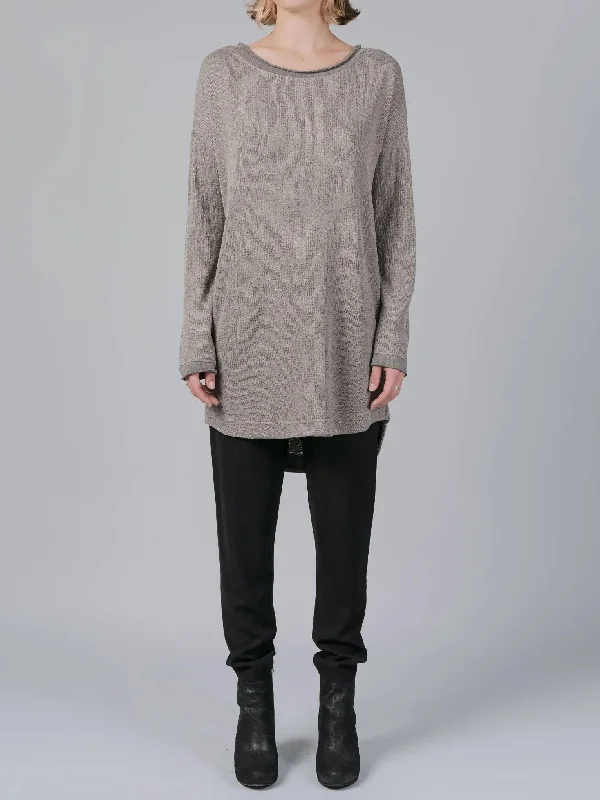 Women's Knit Sweater with Pockets and Zipper -JUMPER
