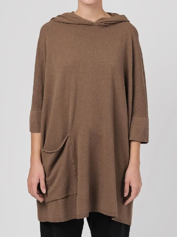 Women's Knit Sweater with Patchwork -JUMPER