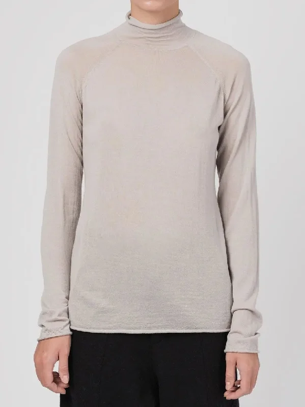 Women's Knit Sweater with Button Details -JUMPER