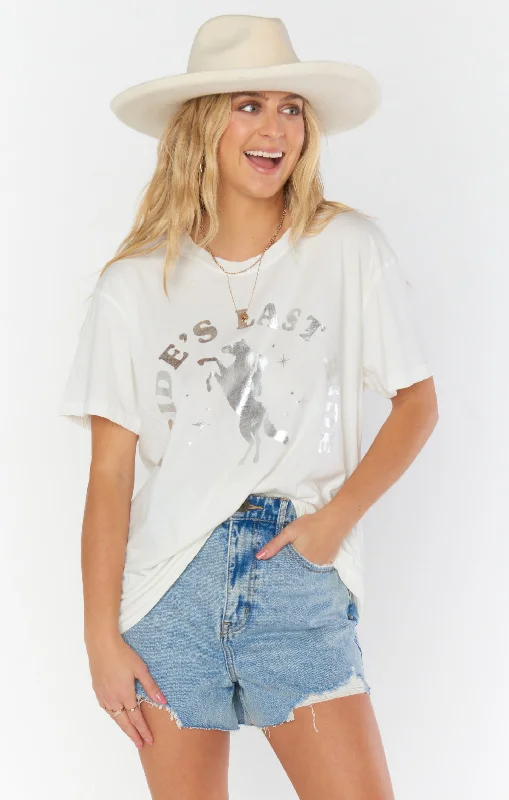 Women's Lightweight Cotton T-shirt for Summer -Travis Tee ~ Bride's Last Ride Graphic Women's Lightweight Cotton T-shirt for Summer -Travis Tee ~ Bride's Last Ride Graphic