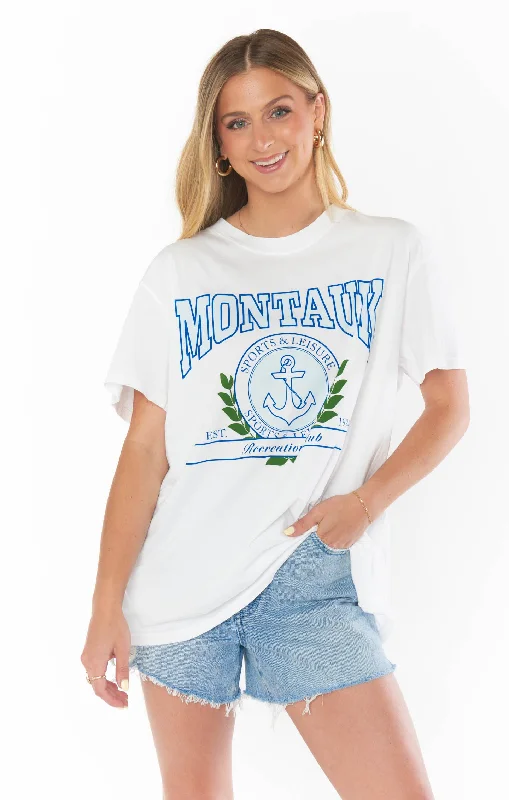 Women's Basic T-shirt for Every Day -Travis Tee ~ Montauk Graphic