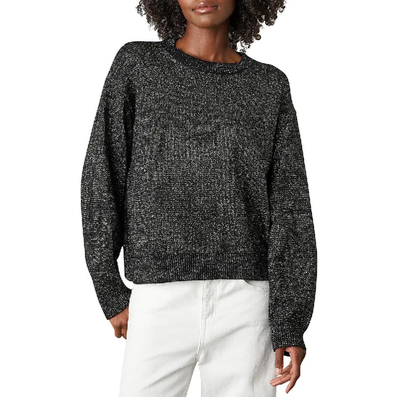 Women's Elegant Pullovers Sweater-VELVET BY GRAHAM & SPENCER Womens Hallie Metallic Crewneck Pullover Sweater Women's Elegant Pullovers Sweater-VELVET BY GRAHAM & SPENCER Womens Hallie Metallic Crewneck Pullover Sweater